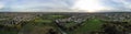 Aerial view 360 panorama London cityscape with residential neighborhood Royalty Free Stock Photo