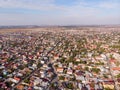 Aerial view of Pantelimon city. Autumn 2021. Romania Royalty Free Stock Photo