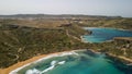 Aerial view of Paradise Bay from drone, Malta Royalty Free Stock Photo
