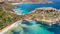 Aerial view of Paradise Bay from drone, Malta Royalty Free Stock Photo