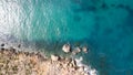 Aerial view of Paradise Bay from drone, Malta Royalty Free Stock Photo