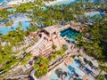 Mayan Temple water slide at Paradise Island, Bahamas