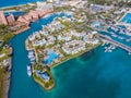 Harborside Villas at Paradise Island, Bahamas Royalty Free Stock Photo