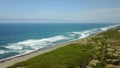 Aerial view of Parangtritis coast in Yogyakarta