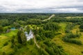 Rural landscape from a height