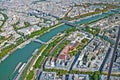 Aerial view of Paris