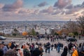 Aerial view of the Paris city from above Royalty Free Stock Photo