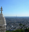 Aerial view of Paris Royalty Free Stock Photo