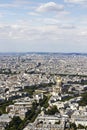 Aerial view Paris, France from Montparnasse Royalty Free Stock Photo