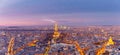 Aerial view of Paris with Les Invalides, France Royalty Free Stock Photo