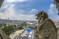 Aerial View of Paris from Notre-dame Royalty Free Stock Photo