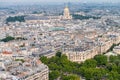 Aerial view of Paris skyline Royalty Free Stock Photo