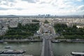 Aerial view of Paris skyline Royalty Free Stock Photo