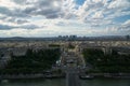 Aerial view of Paris skyline Royalty Free Stock Photo