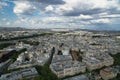 Aerial view of Paris skyline Royalty Free Stock Photo