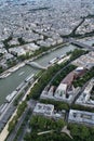 Aerial view of Paris skyline Royalty Free Stock Photo