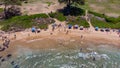 Aerial view a a part of Kamaole III beach, Kihei, Hawaii.