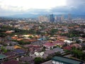 Aerial view of Pasig, Marikina and Quezon city in the Philippines, Asia