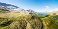 Aerial view from the Passo di Val Viola mt. 2432 - Valle di Campo CH