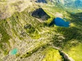 Aerial view from the Passo di Val Viola mt. 2432 - Valle di Campo CH