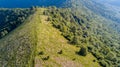 Aerial view of a path leading to Monte Boletto, Alps, near Lake Como. Como, Brunate, Lombardy, Italy Royalty Free Stock Photo