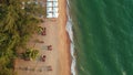 Aerial view of Pattaya Sea Beach Chonburi Eastern of Thailand