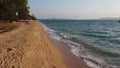 Aerial view of pattaya sea beach in chonburi eastern of thailand