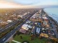 Aerial view of Patterson Lakes and Nepean Highway Royalty Free Stock Photo