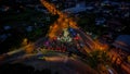 Aerial view of Patung Titi Banda monument in Denpasar, Bali, Indonesia. Denpasar, Indonesia, October 21, 2021