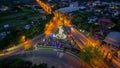Aerial view of Patung Titi Banda monument in Denpasar, Bali, Indonesia. Denpasar, Indonesia, October 21, 2021