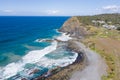 Aerial view of Pebbley Beach - Crescent Head - NSW Australia Royalty Free Stock Photo