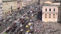 Aerial view of pedestrian crossing of Ligovsky prospect, Moscow railway station