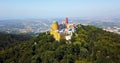 Aerial View Of Pena Palace Sintra, Portugal