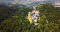 Aerial View Of Pena Palace Sintra, Portugal Royalty Free Stock Photo