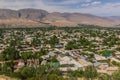 Aerial view of Penjikent in Tajikist Royalty Free Stock Photo