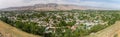 Aerial view of Penjikent in Tajikist Royalty Free Stock Photo