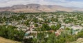 Aerial view of Penjikent in Tajikist Royalty Free Stock Photo