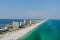 Aerial view of Pensacola Beach Royalty Free Stock Photo