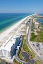 An Aerial View of Pensacola Beach, Florida USA Royalty Free Stock Photo
