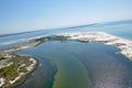 Aerial View of Pensacola Beach, Florida USA Royalty Free Stock Photo