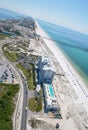 Aerial View of Pensacola Beach, Florida USA Royalty Free Stock Photo