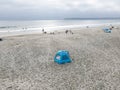 Aerial view of people enjoying the beach at Coronado Island, San Diego, California, USA Royalty Free Stock Photo