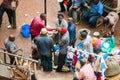 People in taxi park, Kampala, Uganda