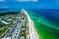 Aerial view of the Perdido Key Beach in Florida Royalty Free Stock Photo