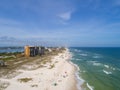 Aerial view of Perdido Key beach in Pensacola, Florida Royalty Free Stock Photo