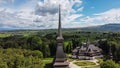 Aerial View of Peri Monastery in Maramures Region of Romania Royalty Free Stock Photo