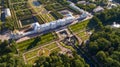 Aerial view on Petrodvorets Palace Peterhof Royalty Free Stock Photo