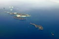Aerial view of Phi Phi islands Royalty Free Stock Photo