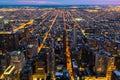 Aerial view of Philadelphia with converging streets Royalty Free Stock Photo