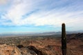 An aerial view Phoenix, Arizona, from the summit of Mount Piestewa